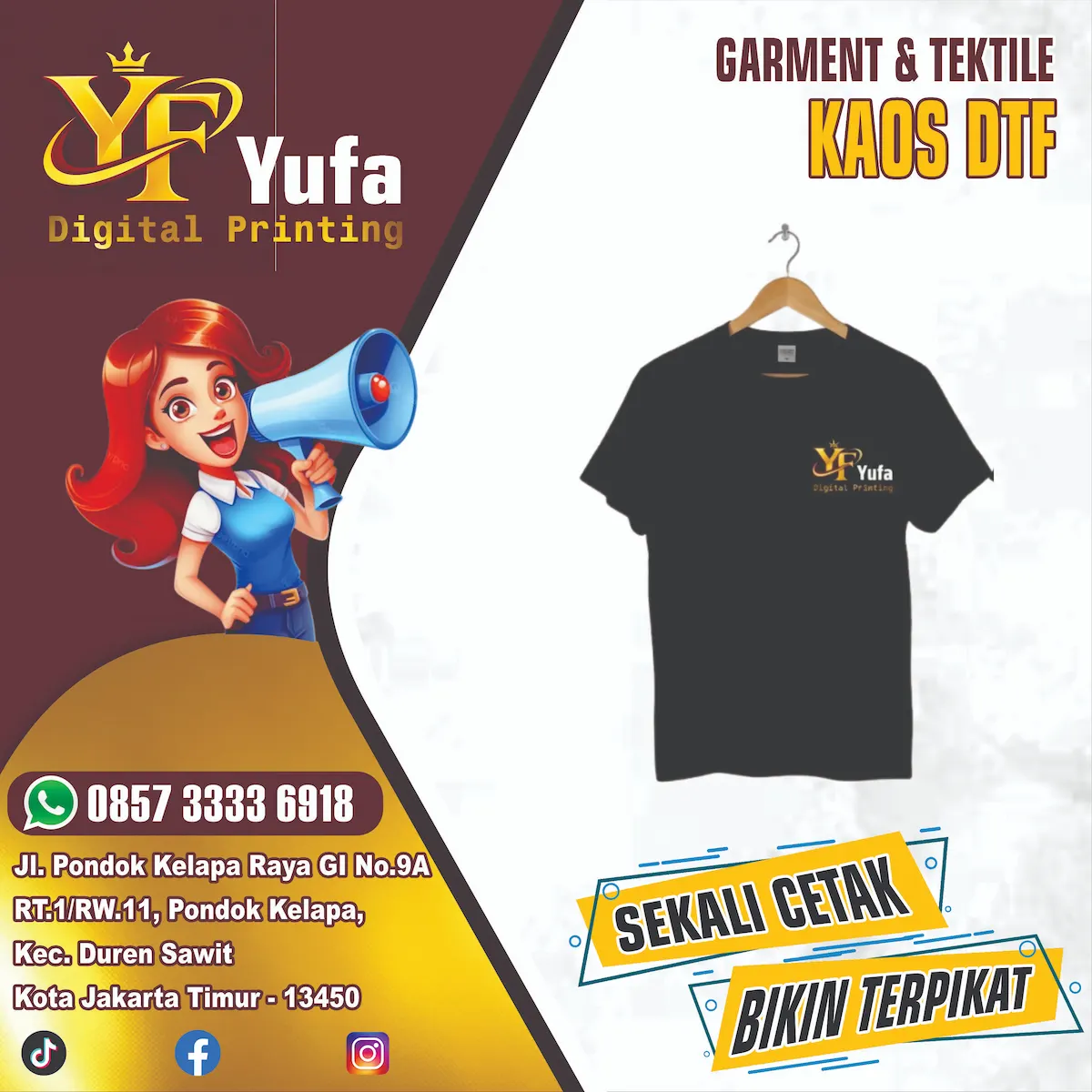 Kaos DTF Yufa